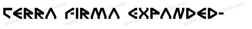 Terra Firma Expanded字体转换